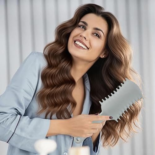 Curly Hair Brush, Volume Curl Defining Brush for Detangling Shaping and Styling Women's Curls, Reduce Pulling (Beige) - Image 3