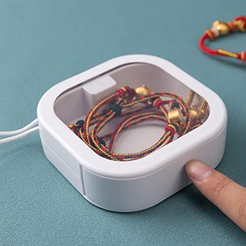 Portable Hair Tie Organizer Hanging Stackable Mini Travel Qtip Organizer Box Case with Clear Lid for Organizing Bandaid Bobby Pin Cotton Swabs Small Items, White - Image 6