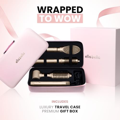 ELLA BELLA® 6 in 1 Professional Hot Air Styler & Straightener, Fast Drying - Image 6