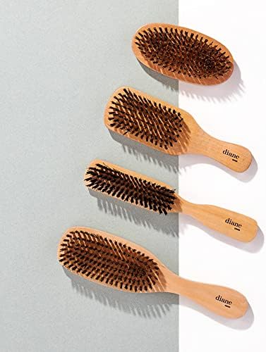 Diane Reinforced Boar Bristle Wave Brush for Men and Barbers – Hard Bristles for Thick to Coarse Hair – Use for Detangling, Smoothing, Wave Styles, Restore Shine and Texture - Image 6