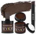 Sevich Hairline Powder 10g 2-Pack with Brush, Instantly Conceals Hair Loss & Thinning, 48H Waterproof Root Touch Up Powder, Natural Hair Shadow Toppers for Women & Men, 2 Box = 5 Boxes,Dark Brown by SEVICH
