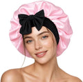 Silk Bonnet for Sleeping Satin Hair Bonnet Double Layer Adjustable Sleep Cap with Elastic Tie Band by BESTCHOICEFORYOU%EF%BC%81