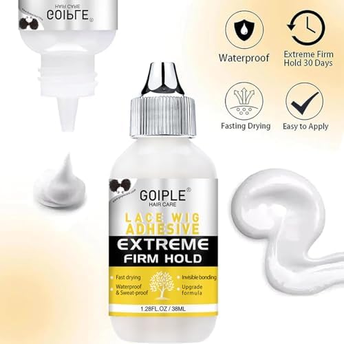 Wig Accessory Essentials Kit Lace Front Wig Glue, Wig Adhesive Extension Spray for Extend Boding Time of Lace Glue, Natural and Gentle Formula Lace & Skin Nutrition Spray Extend Duration of Adhesive - Image 5