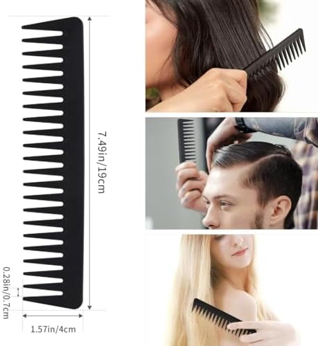 Hair Brush Comb Set Boar Bristle Hairbrush for Curly Thick Long Fine Dry Wet Hair,Best Travel Bamboo Paddle Detangler Detangling Hair Brushes for Women Men Kids Adding Shine Smoothing Hair - Image 5