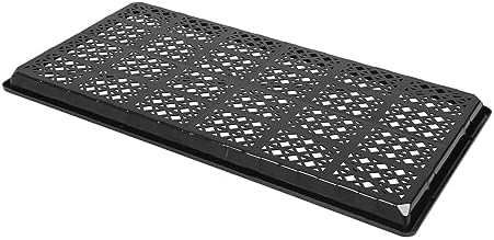 SUNPACK 10" x 20" Heavy Duty Mesh Plastic Seed Starting Tray, Black, 1" (Pack of 10) - Ensures Water Drainage and Aeration, Perfect for Greenhouses or Indoor Gardening - Image 3