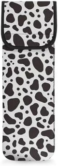 Generic Heat Resistant Neoprene Curling Iron Holder Cover Bag Flat Iron Travel Case for Hair Tools, 15 x 5 Inches Cow Pattern by Unknown