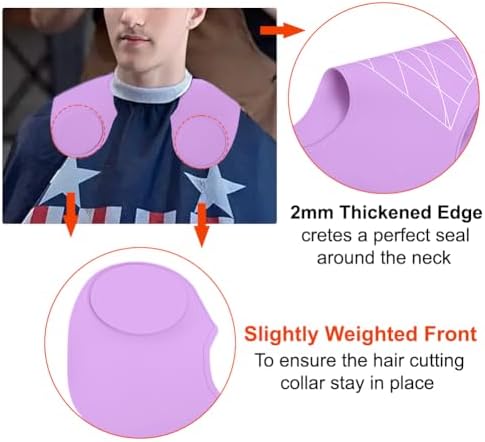 Silicone Hair Cutting Guide Collar - Waterproof Cutting Mat for Hair Stylist - Hair Cutting Cape - Image 5