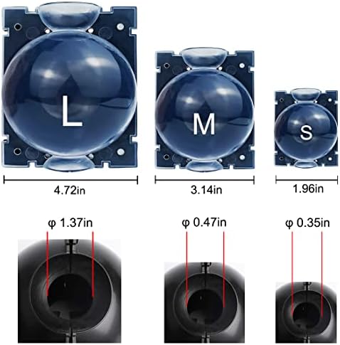MIIIM 9 PCS Air Layering Propagation Kit, Reusable Half Clear Grafting Ball, Air Layering Pods Clear, Plant Rooting Ball for Fast Propagation (S+M+L) - Image 2