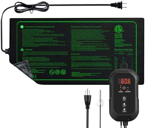 10"x20" Durable Seedling Heat Mat with Thermostat Controller by Unknown