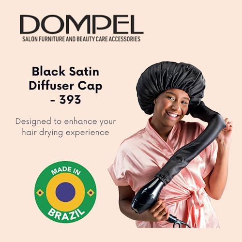 Dompel Black Satin Diffuser Cap | Enhance Hair Drying, Reduce Frizz | Model 393 (2 PCS) - Image 2