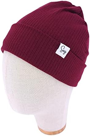 Jersey Beanie Hat for Newborn Baby Boys Girls Silky Satin Lined Hats Bonnet Toddler Infant Little Kids Beanies Caps - Image 2