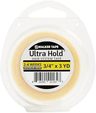 Walker Tape Ultra Hold Hair System Tape Roll 3/4" x 3 Yards, Double Sided Wig Tape for Lace Systems, Tape in Hair Extensions Human Hair, Long Lasting Adhesive for Hairpiece Bonding and Replacement by WalkerTape