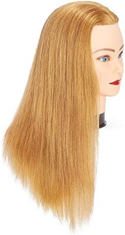 20-22" Mannequin Head with 100% Human Hair for Hairdresser - Image 2