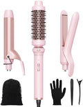 Wavytalk 3 in 1 Curling Wand Set with Heated Round Brush,Versatile Styling by wavytalk-HairTalks