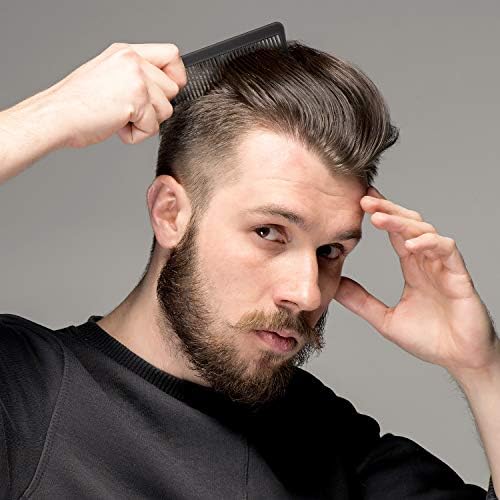 Patelai 6 Flat Top Styling Comb,Black, White and Red - Image 5