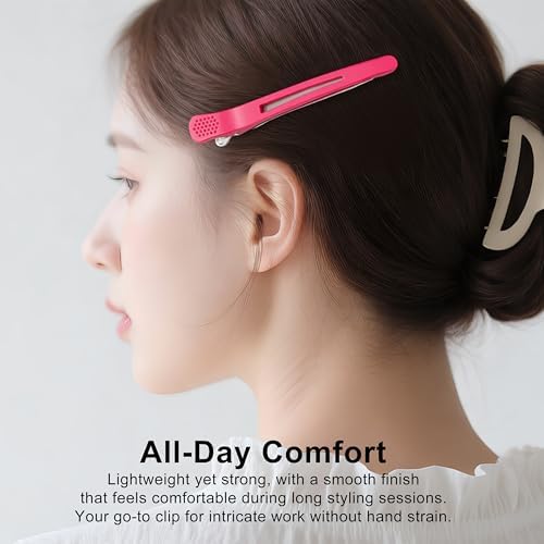 Duck Bill Hair Clips for Women 12 Pcs Black for Hair Styling Clips - Image 7