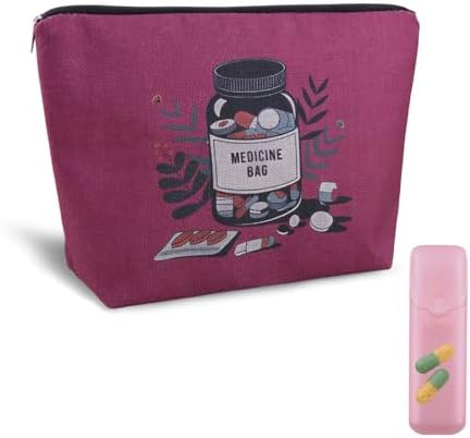 Medication Pouch Bag for Medicine Drug Pill Organizer for Travel Pharmacy Pouch Camp Medical Kit Bag Physician Practitioner Nurse Doctor Gifts Bags Pouches Get Well Soon Gifts for Hospital Patients by YangQian