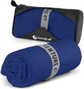 VENTURE 4TH Quick Dry Microfiber Towel for Camping & Gym - Navy Blue Large by VENTURE4TH
