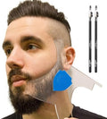 Aberlite ClearShaper 3.0 - Beard Shaper Kit w/Two Barber Pencils - Premium Shaping Tool - 100% Clear | Many Styles - The Ultimate Beard/Hair Lineup (US Patent) - Stencil Guide Template Outliner by Aberlite