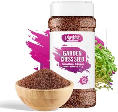 Pardesi Halim Seeds 900g (3 Pack of 300g), Garden Cress Seeds Aliv Asaliya for Drinks Ladoo and Baking, Haleem Watercress Seed, Halal by Pardesihomeofqualityfoods