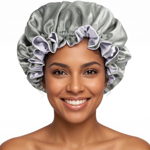 Silk Satin Hair Bonnet for Sleeping Reversible by PrettyRobes