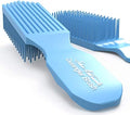 Blue Turquoise Detangler Brush by Felicia Leatherwood - For Kinky, Curly, Wavy 4c or Straight Hair - Tame Your Tangles Smooth Your Coils - Pain Free for All Ages by BrushWiththeBest