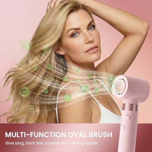 MESCOMB 5-in-1 Dual Voltage Hair Dryer Brush for Travel with Storage Bag - Image 5