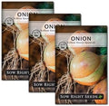 Sow Right Seeds-Yellow Sweet Spanish Onion Seed for Planting Vegetables 3pk by SowRightSeeds