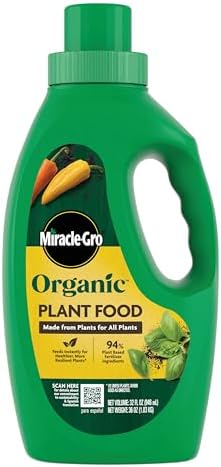 Miracle-Gro Organic Plant Food, 32 fl. oz. (Pack of 6) by Unknown