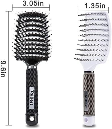 Boar Bristle Hair Brush Set – Wet/Dry Detangler for All Hair Types - Image 5