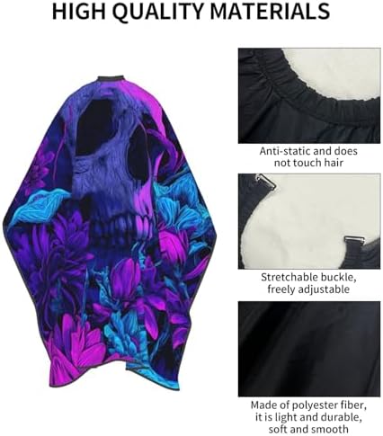 Skull Vintage Hair Cutting Barber Cape Hair Salon and Dyeing Styling Cloth for Women/Men - Image 5