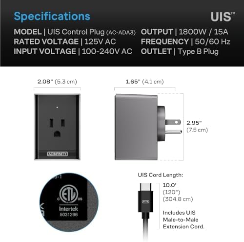 AC Infinity UIS Control Plug Outlet Adapter - Image 6