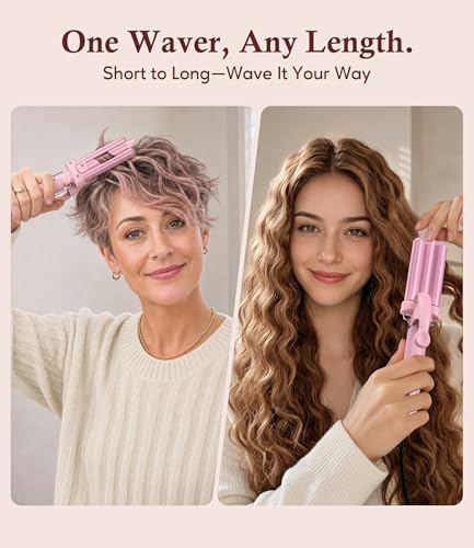 Farery Mini Hair Waver, 1/2 Inch 3 Barrel Curling Iron for Short Hair - Image 3