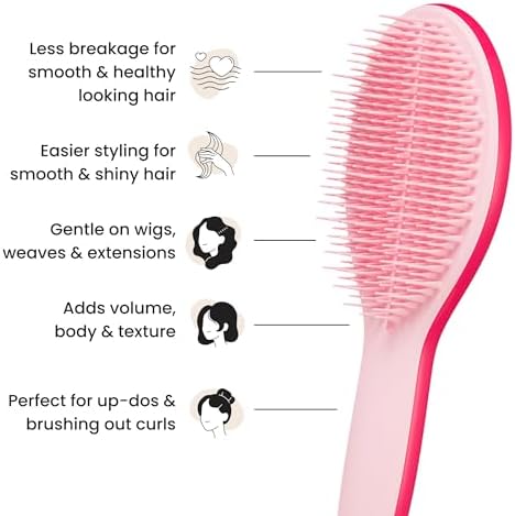 Tangle Teezer The Ultimate Styler Hair Styling Brush for Dry Styling, Maintains, Blends & Adds Volume, Texture & Shine, Sweet Pink - Image 4