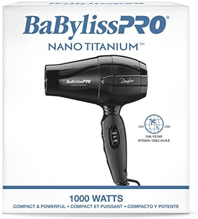 BaBylissPRO Nano Titanium Bambino Compact Dryer, 1 Count (Pack of 1) - Image 5