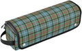 Tartan Plaid Hair Tools Travel Bag Carrying Case Portable Travel Organizer Pouch with Heat Resistant Mat for Hair Dryer Curling Iron Flat Irons by PJXTH