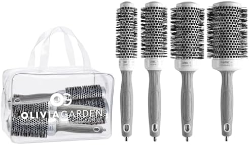Olivia Garden Ceramic + Ion Round Thermal Hair Brush - Not Electrical - Professional Blowout Brush for Normal to Thick Hair by Unknown