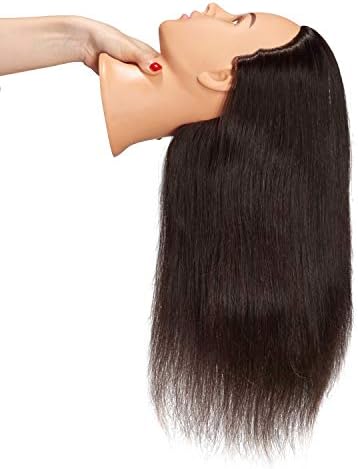 Hairingrid Mannequin Head 20"-22" 100% Human Hair Training Manikin Head - Image 4