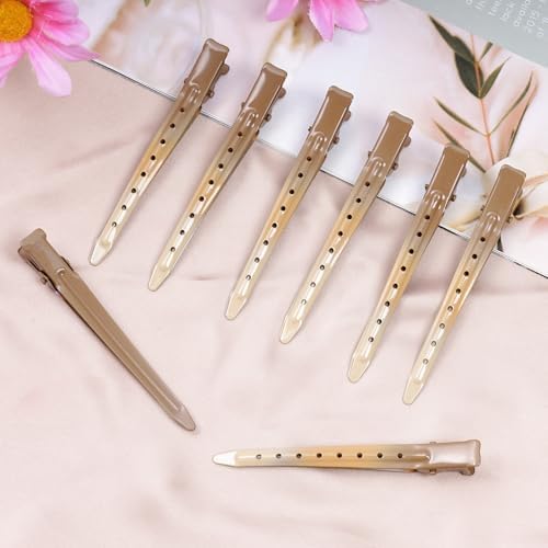 Bantoye 24 Packs Duck Bill Clips 3.35 Inch Metal Alligator Clip, GS Brown - Image 5