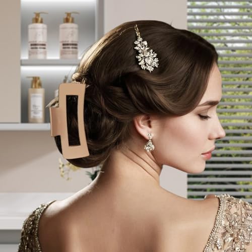 7 Pcs Spa Set, Facial Headband and Wristband Set, Skincare Accessories, College Style Girl Idea Gifts, Hair Accessories for Women and Girls (Khaki) - Image 6