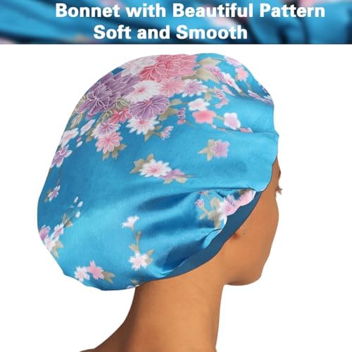 ROYBENS 4PCS Bonnets for Women for Curly Hair, Satin Bonnet for Sleeping - Image 3