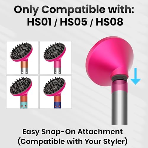 Curl Diffuser Attachment for Dyson Airwrap HS01 HS05 HS08 (Rose) - Image 4