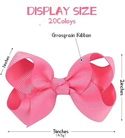 YHXX YLEN 50PCS 3Inch Hair Bows for Girls Grosgrain Ribbon Toddler Bows - Image 2