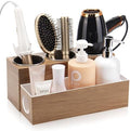 GFWARE Hot Hair Styling Tool Organizer with 3 Stainless Steel Cups, Wood by GFWARE
