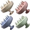 INVODA 4PCS Scalp Massage Brushes Ultra-Soft Silicone Shampoo Brushes for Deep Cleaning & Relaxation – Gentle Hair Care for All Hair Types (Men, Women, Pets) Ergonomic Shower Brush Set by INVODA