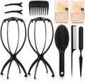 obeoby Wig Stand and Wig Brush Comb Set for Human and Synthetic Hair by obeobyhairaccessories