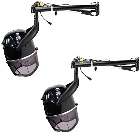 Set of 2 LIBRA Salon Wall Mount Hair Dryer with Wall Arm by Berkeley