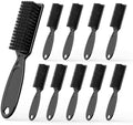 SQULIGT 10 Pcs Barber Clipper Cleaning Brush, Barber Accessories Supplies, Blade Trimmer Cleaning Mini Brush Bulk Set Duster Manicure Nylon Brush Hair Styling Tool (Black) by SQULIGT