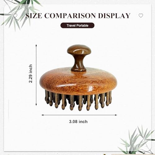 Wooden Scalp Massage Comb, 54-Tooth Scalp Massager Comb for Gentle Head Massage, Hair Oil Distribution and Wet or Dry Scalp Care - Image 5