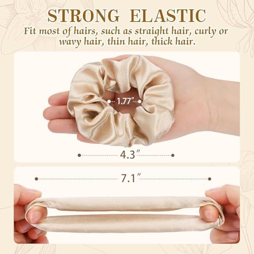 OCATO Silk Satin Scrunchies Hair Scrunchies for Women Girls Birthday Gifts - Image 7